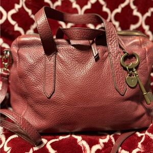 Elegant Burgundy Leather Handbag